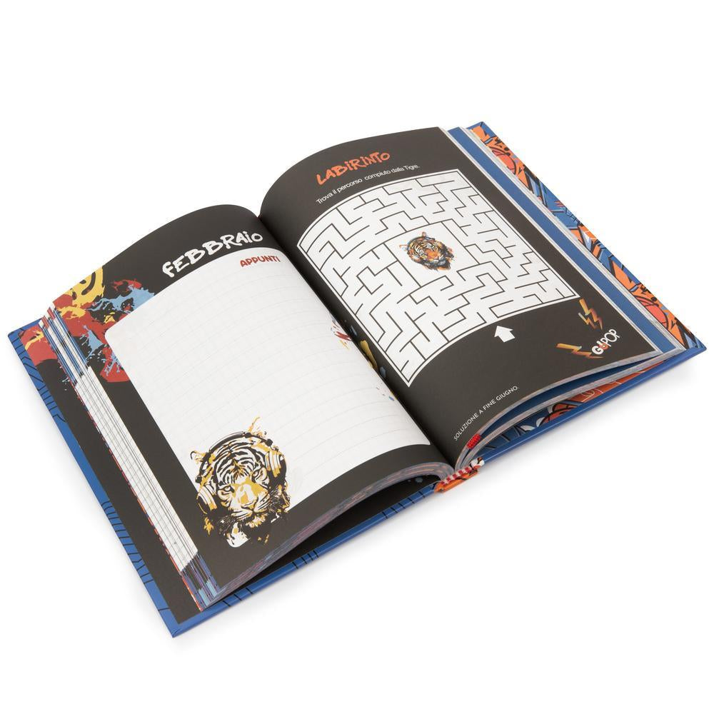 Diario Standard Giornaliero GoPOP Boy, Datato 2025/2026, 10 Mesi - Fantasie Assortite