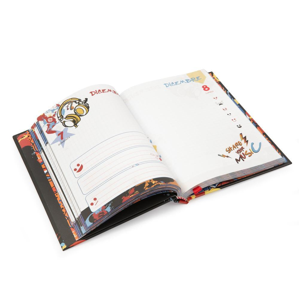 Diario Standard Giornaliero GoPOP Boy, Datato 2025/2026, 10 Mesi - Fantasie Assortite