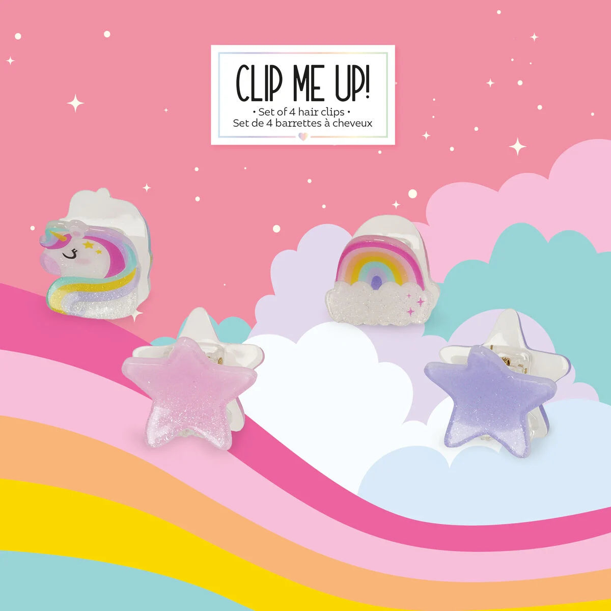 Set di 4 Mini Mollette per Capelli Unicorn - Clip me up! - Legami
