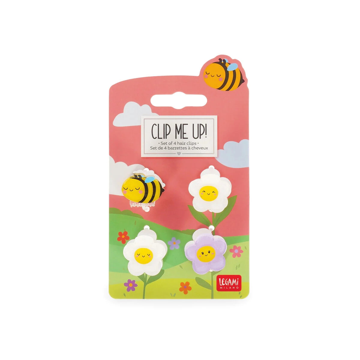 Set di 4 Mini Mollette per Capelli Bee - Clip me up!