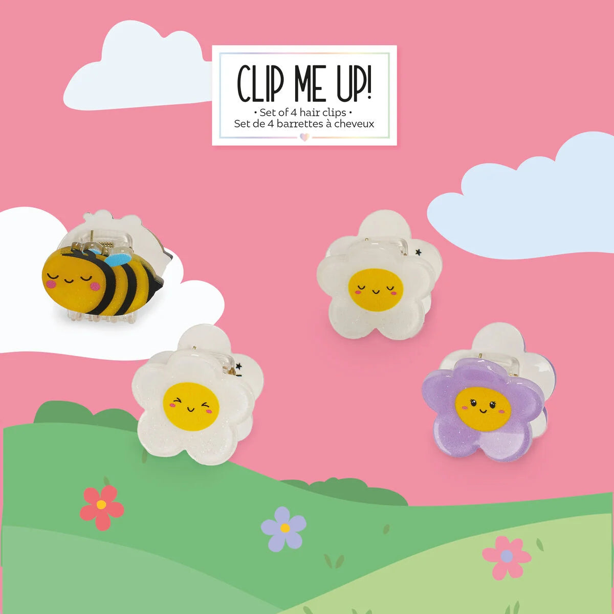 Set di 4 Mini Mollette per Capelli Bee - Clip me up!