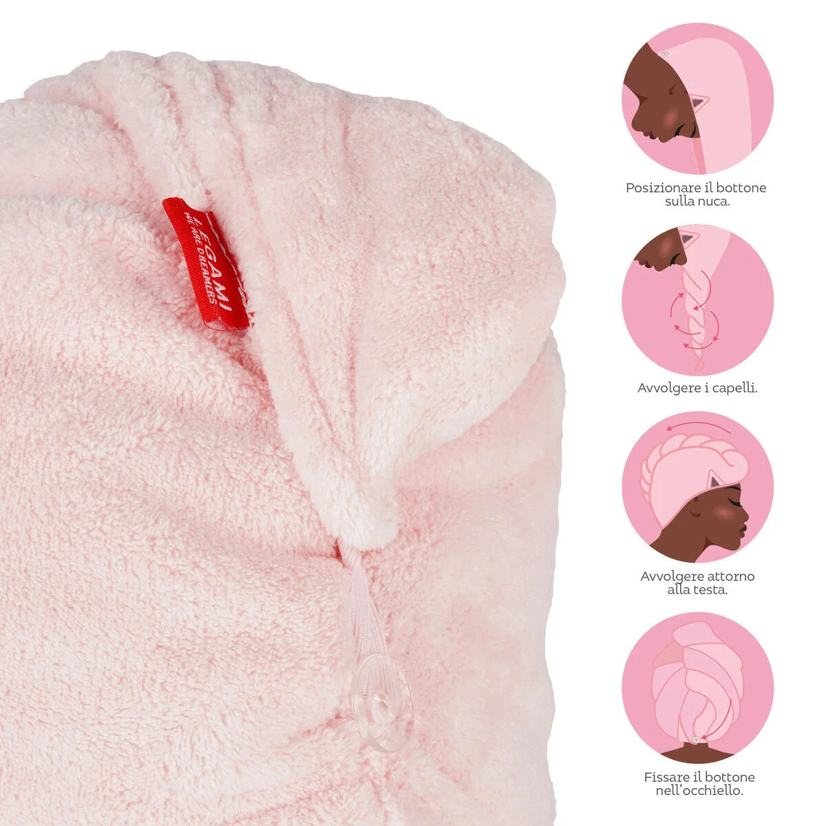Asciugamano per Capelli a Turbante Kitty - Love My Hair - Legami