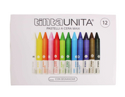 Tinta Unita – Pastelli a Cera Maxi Set da 12 Pezzi