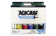 Adigraf 6 Colori ad Acqua per Stampa a Blocchi – 59 ml