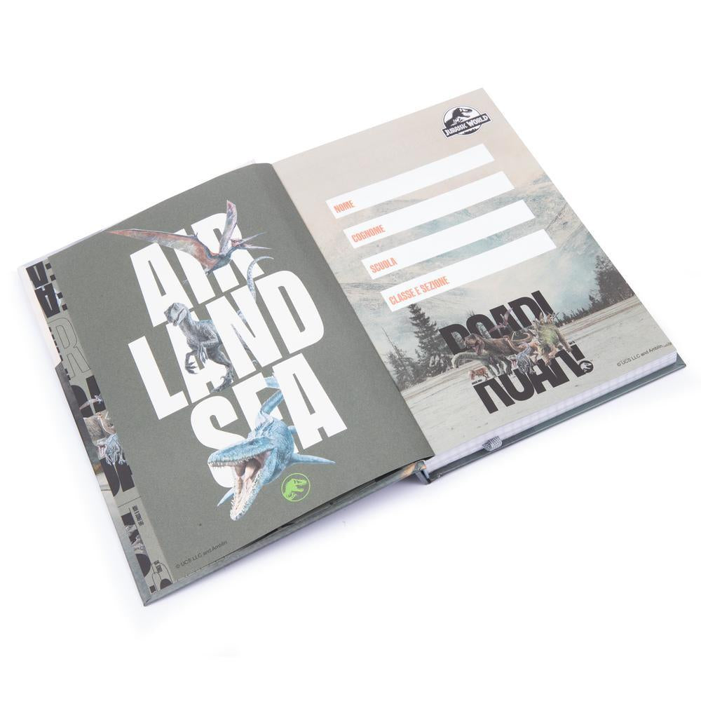 Diario Standard Giornaliero Jurassic World, Non Datato, 10 Mesi - Giochi Preziosi