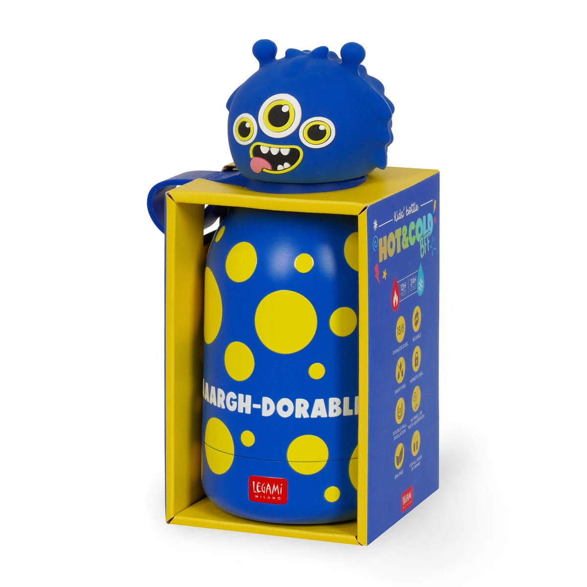 Borraccia Termica per Bambini 310ml - Hot&Cold BFF Monster - Legami