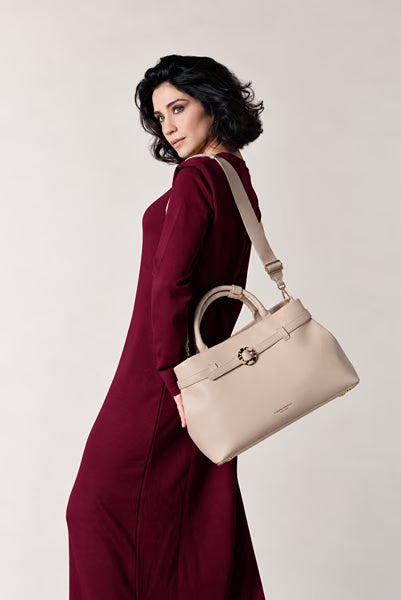 Borsa a Mano Twist Beige – Campo Marzio