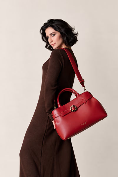 Borsa a Mano Twist Rosso Scarlatto – Campo Marzio
