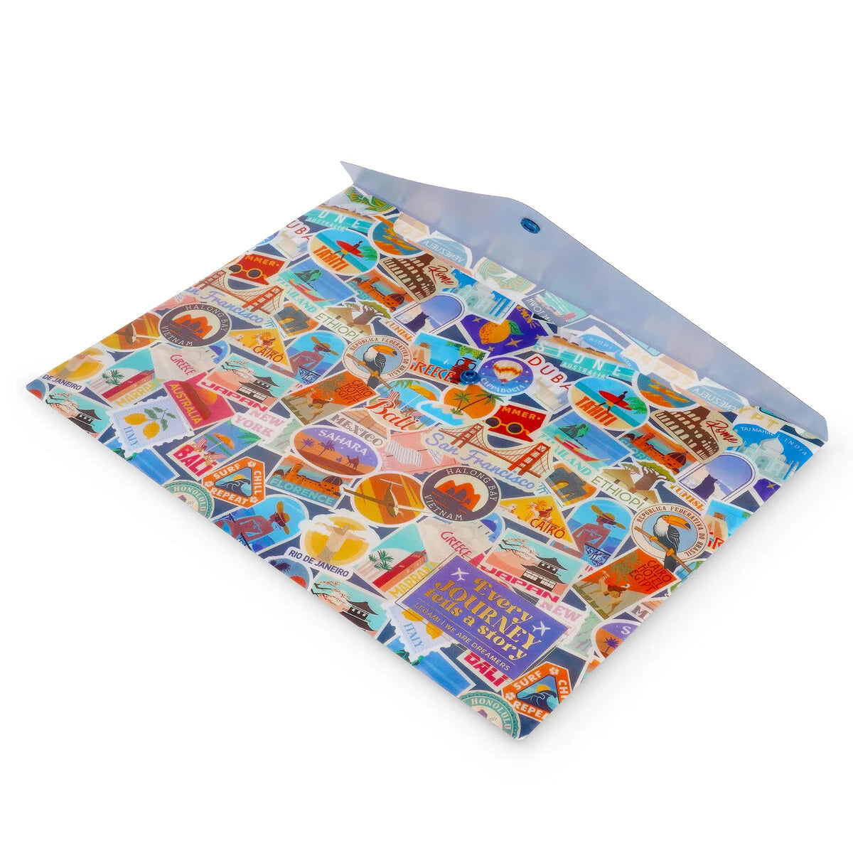 Legami Cartelletta Portadocumenti Fold & Order – Travel Stickers