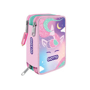 Astuccio 3 Zip Giotto Catty Candy  Unicorn