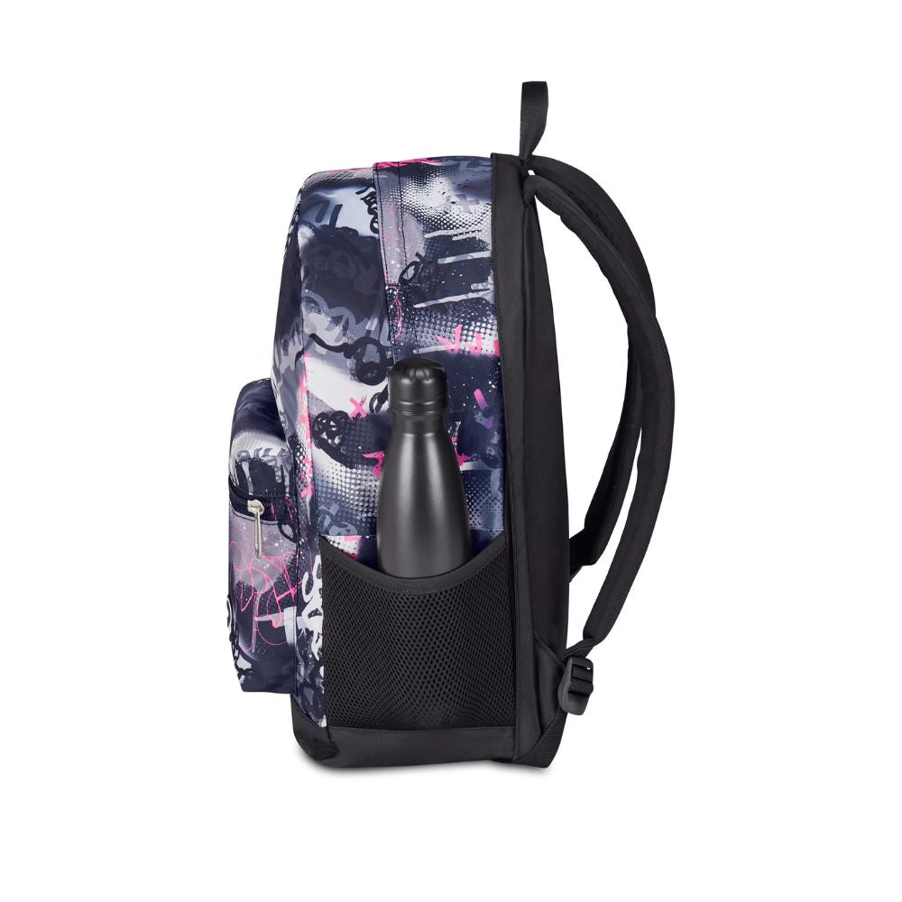 Zaino Seven® Reversibile con Earphones Wireless - Gray Shadow