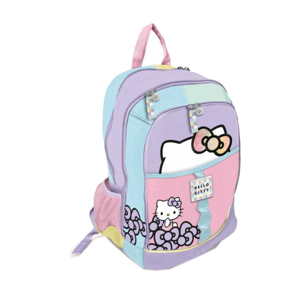 ZAINO SCUOLA 3 SCOMPARTI ROUND HELLO KITTY