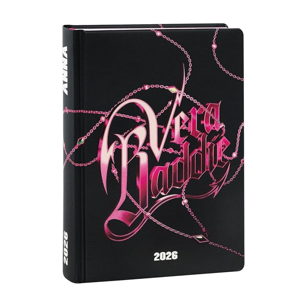 Diario Scuola Agenda Medium 2025-2026 Vera Baddie Black -