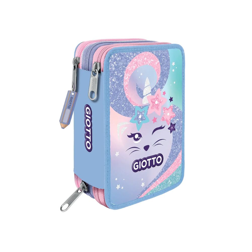 Astuccio 3 Zip Sweet Cat Giotto Catty Candy
