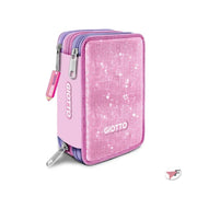 Astuccio 3 Zip Premium Super Crystal Rosa - Giotto