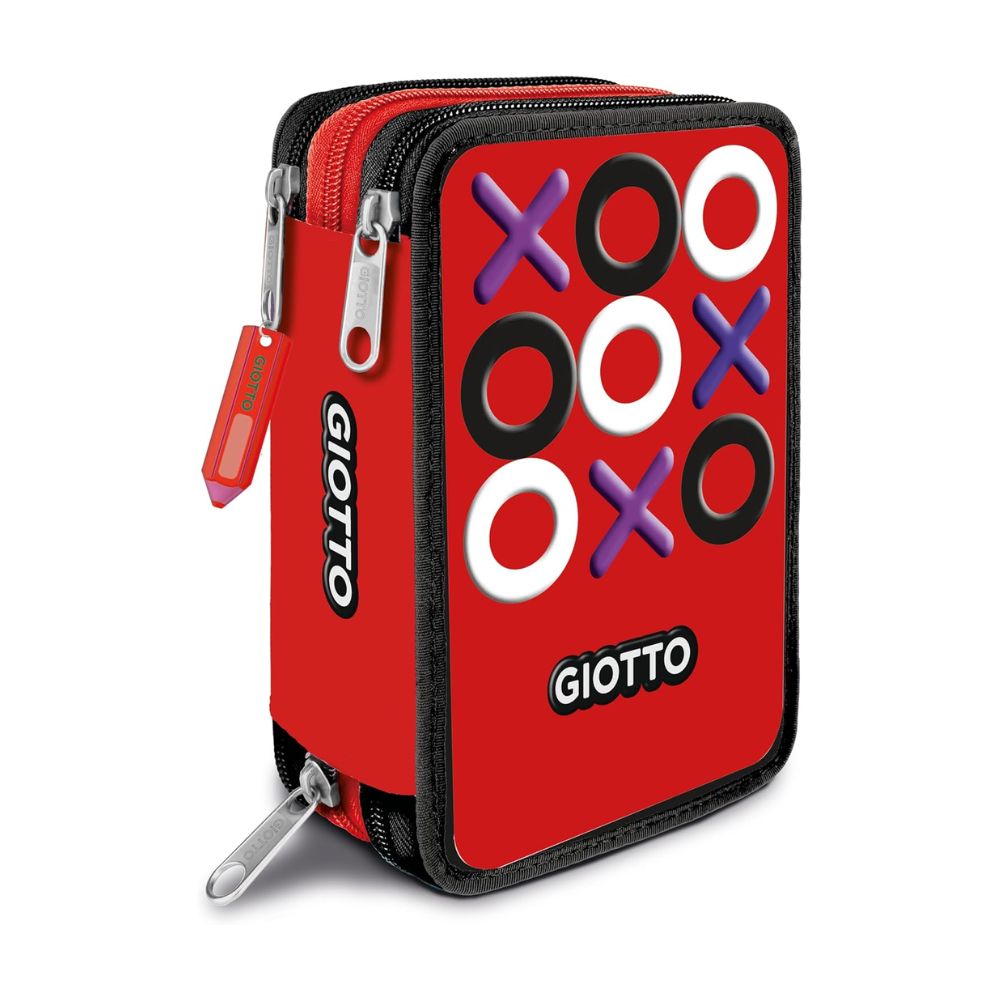 Astuccio 3 Zip Camouflage Red - Giotto