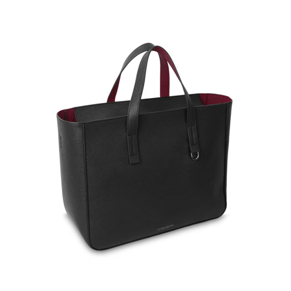 Borsa Ashley Handbag Black-Burgundy – Campo Marzio