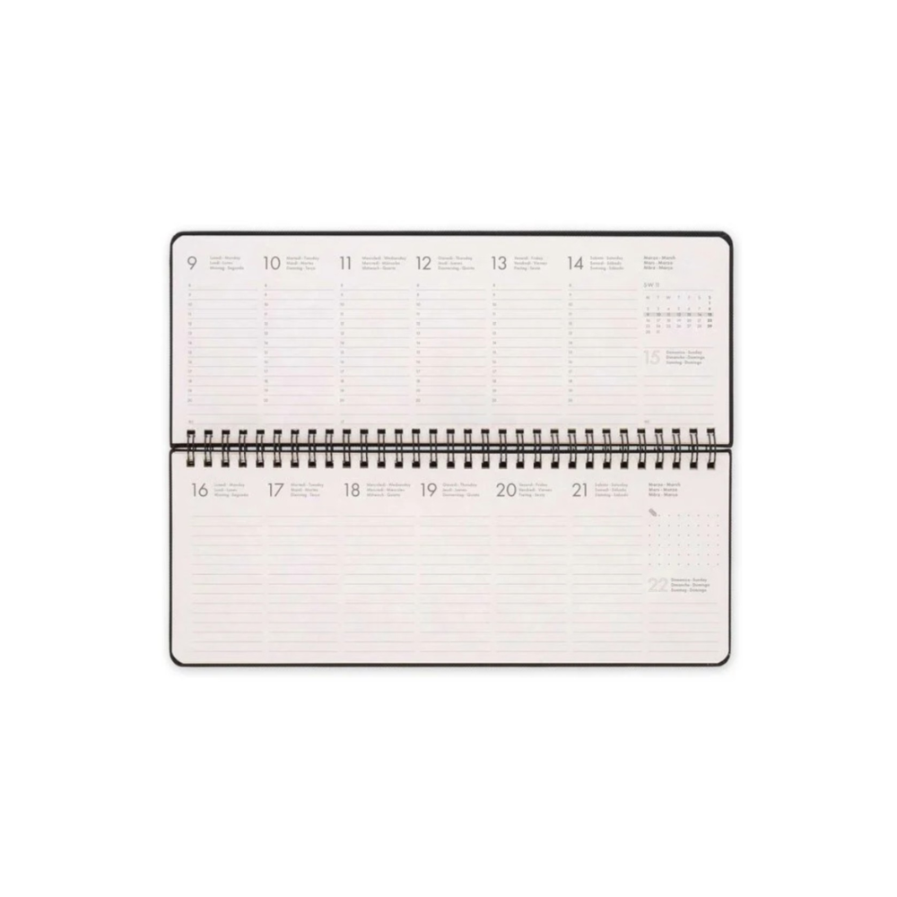 Planning Agenda Da Scrivania 13 Mesi 2026 Graphite Black Legami