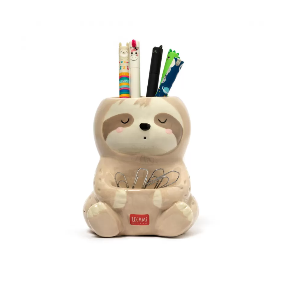 Portapenne in Ceramica Sloth di Legami