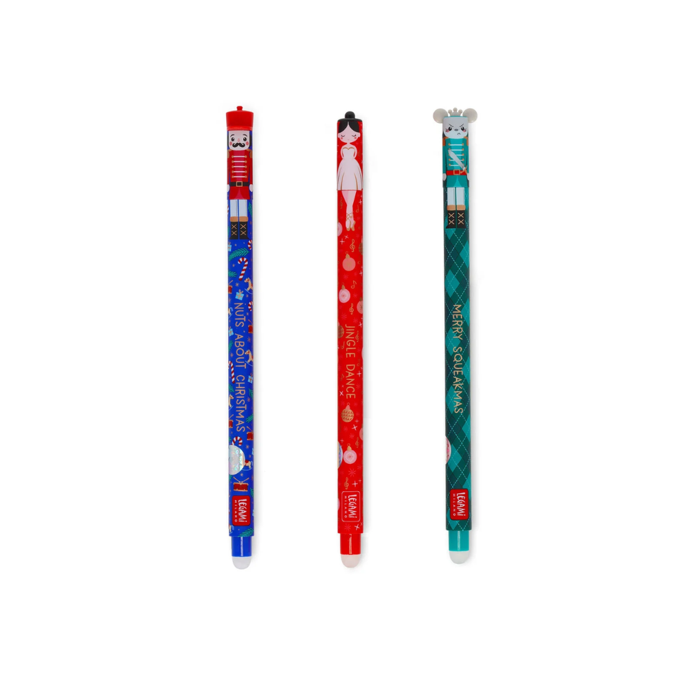 Set di 3 Penne Gel Cancellabili - The Nutcracker - Erasable Pen - Legami