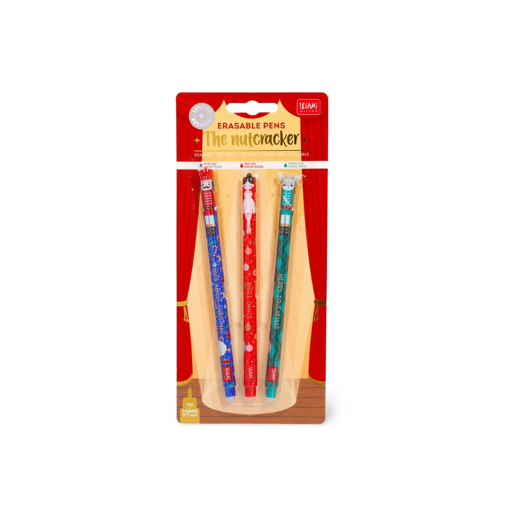 Set di 3 Penne Gel Cancellabili - The Nutcracker - Erasable Pen - Legami