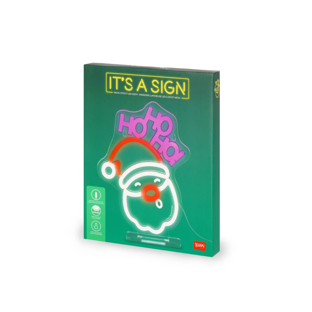 Lampada LED Effetto Neon “Santa Claus” della collezione It’s a Sign di Legami