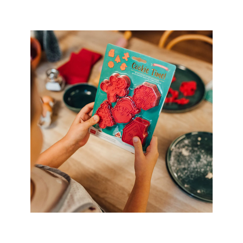 Set di 5 Formine per Biscotti con Timbro - Cookie Time! - Legami