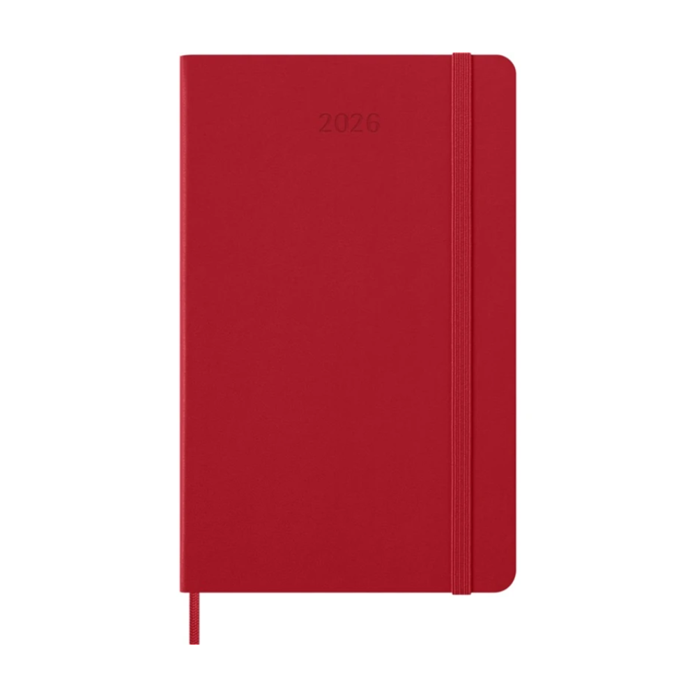 Agenda Large Giorno Gg Rigida 2026 Rosso | Moleskine