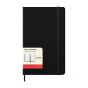 Moleskine 12 mesi - Agenda giornaliera nero - Large copertina rigida 2026