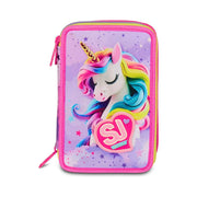 SJ GANG STYLE JAM GANG – Astuccio Scuola 3 Zip Fable Journey Rosa - SEVEN