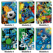 Diario Standard Giornaliero SJ Gang Boy, Datato 2025-2026, 10 Mesi - Fantasie Assortite