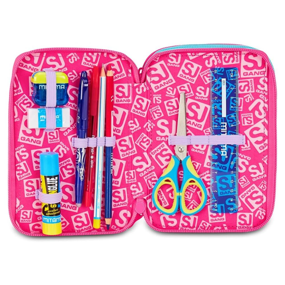 GANG STYLE JAM GANG Astuccio 3 Zip Plushy Rabbit Rosa - SJ