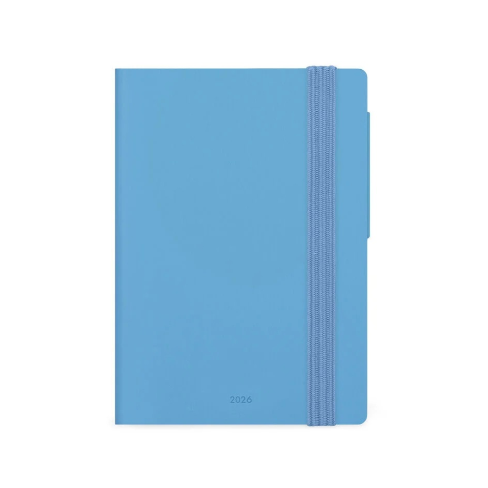 Agenda Giornaliera 2026 Retro Blue 9,5x13,5 cm | Legami