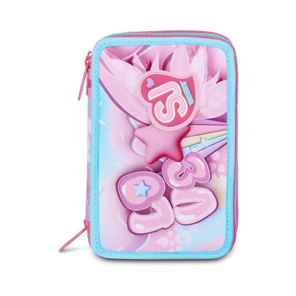 GANG STYLE JAM GANG Astuccio 3 Zip Plushy Rabbit Rosa - SJ