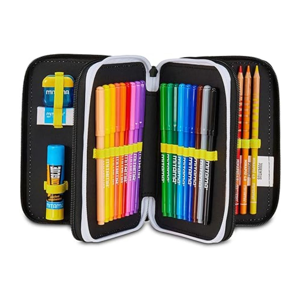 Astuccio Juventus  Scuola 3 Zip - Seven