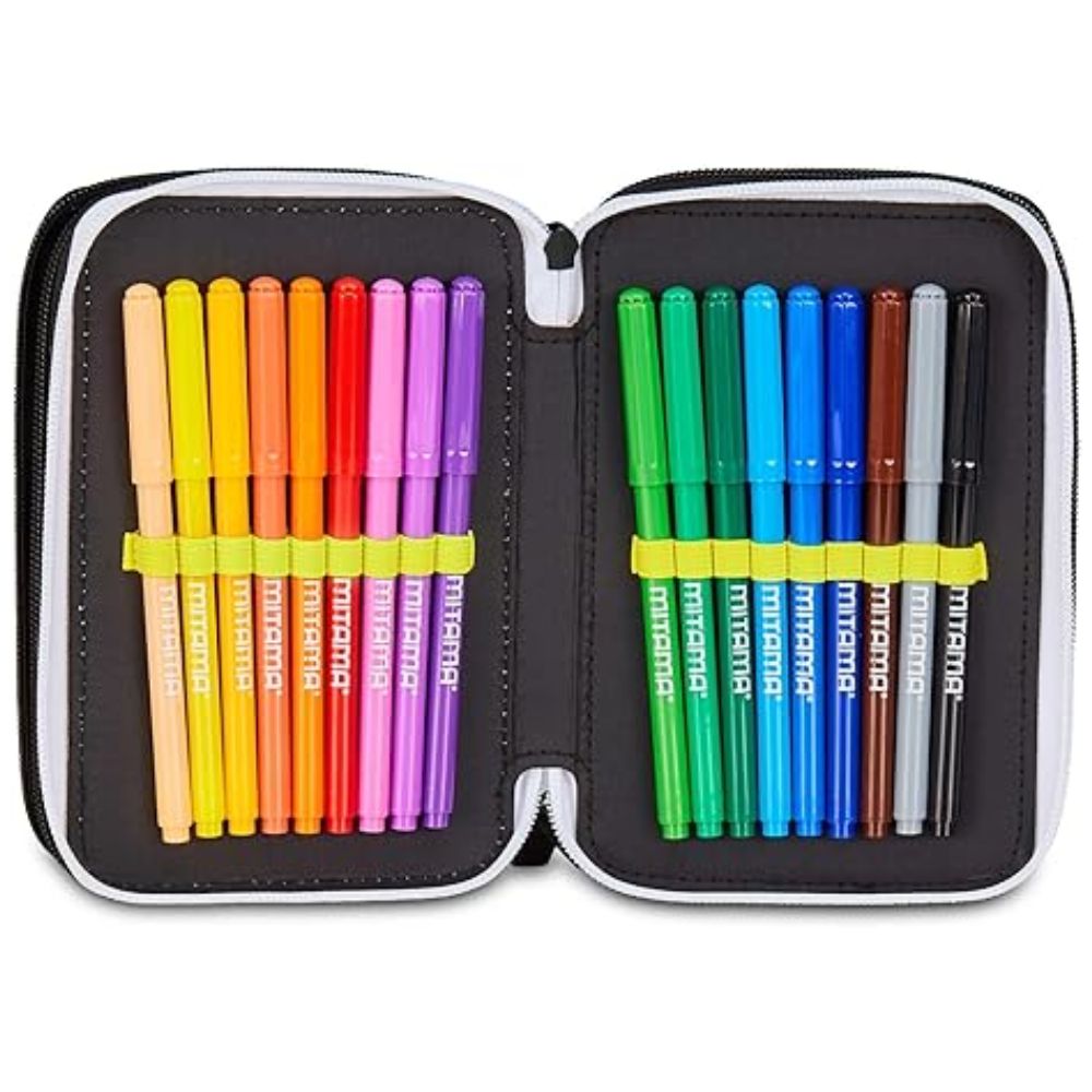 Astuccio Juventus  Scuola 3 Zip - Seven