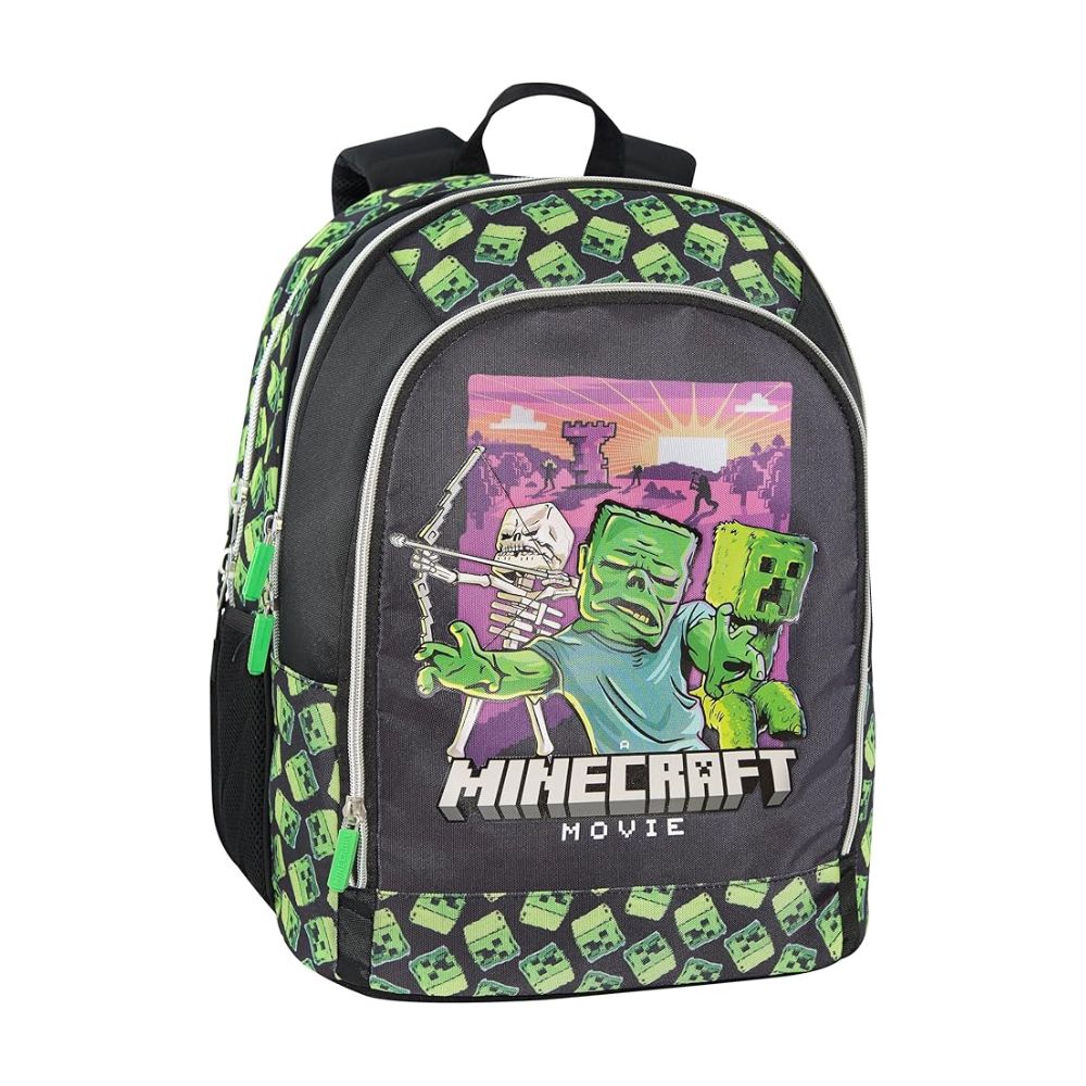 Zaino Scuola 3 Scomparti Minecraft Movie