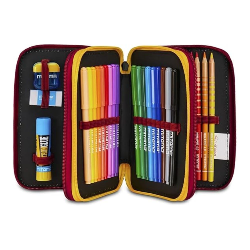 Astuccio Scuola 3 Zip AS Roma-Seven