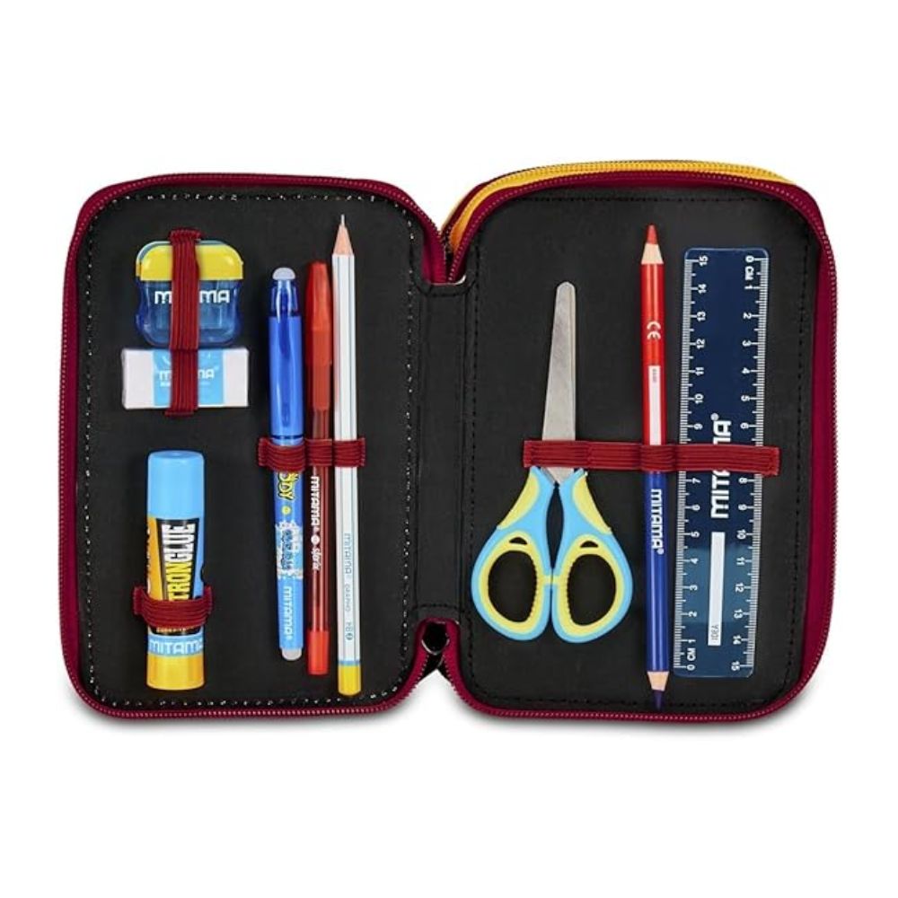 Astuccio Scuola 3 Zip AS Roma-Seven