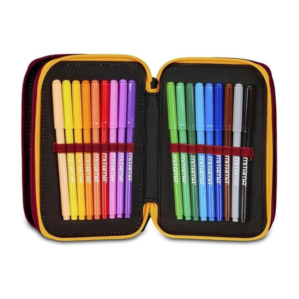 Astuccio Scuola 3 Zip AS Roma-Seven