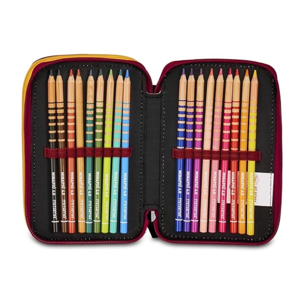 Astuccio Scuola 3 Zip AS Roma-Seven