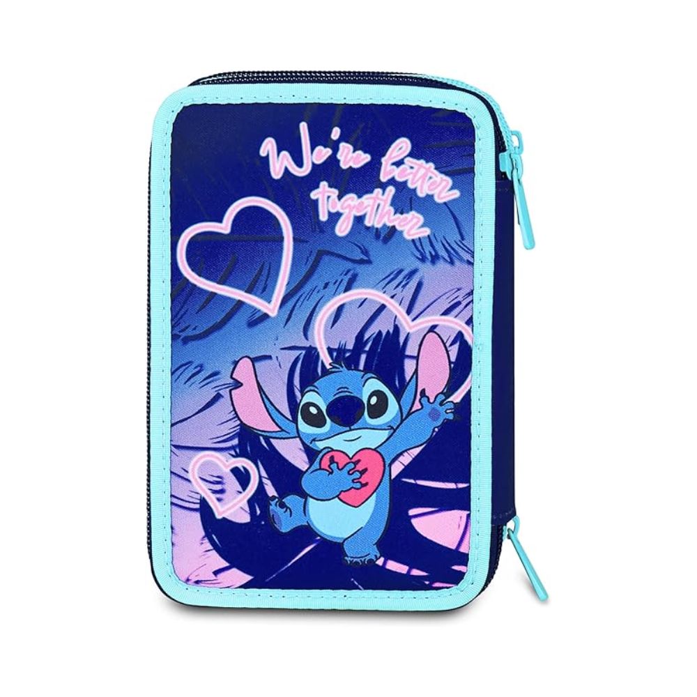 Astuccio Scuola Lilo & Stitch 3 Zip - Seven