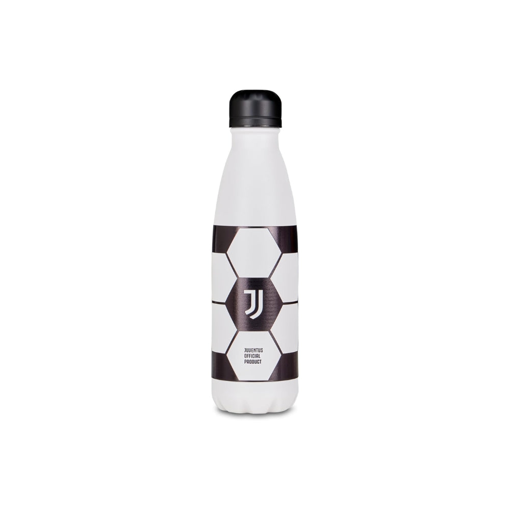 Seven Borraccia Termica Juventus, Bianco, 500ml, Acciaio Inox