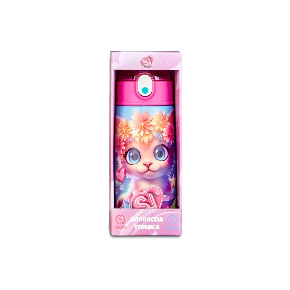 SJ GANG STYLE JAM GANG Borraccia termica, Multicolore, 500 ml, Acciaio Inox