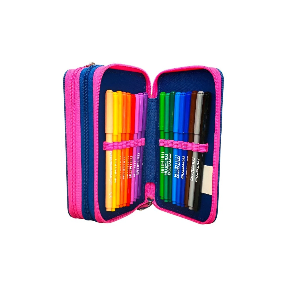 Astuccio 3 zip Lilo & Stitch You Are Magical Completo Scuola 2026 - 2027