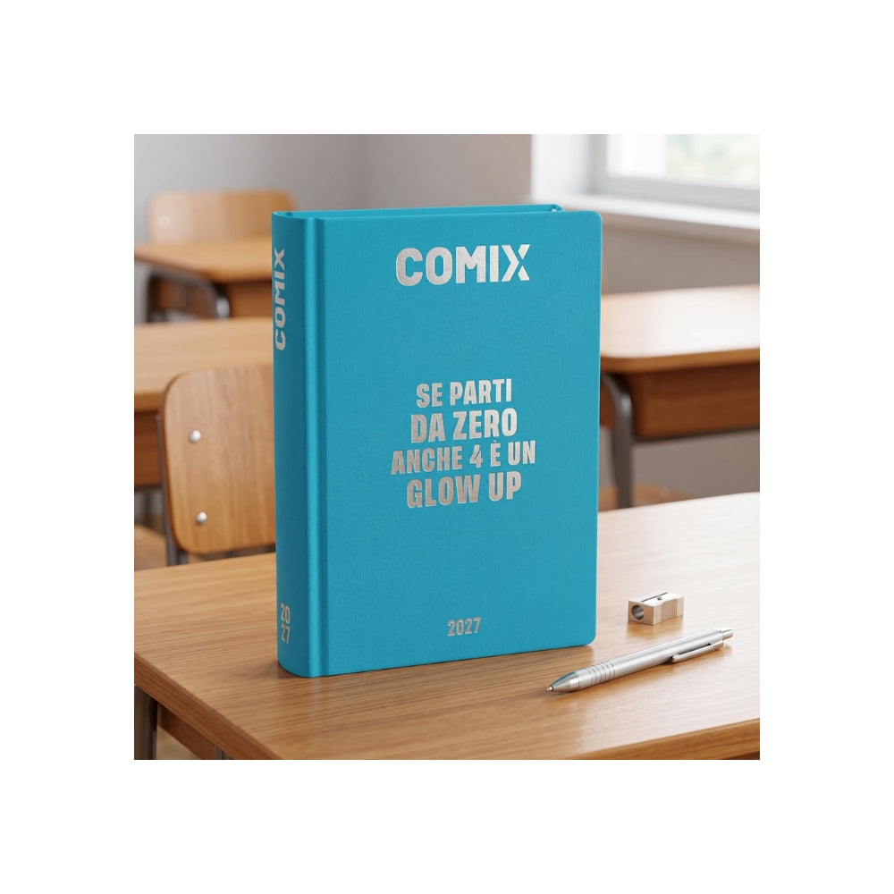 COMIX - Agenda 2027 Giornaliera 16 Mesi, Diario per Scuole Medie e Superiori, con Copertina Rigida