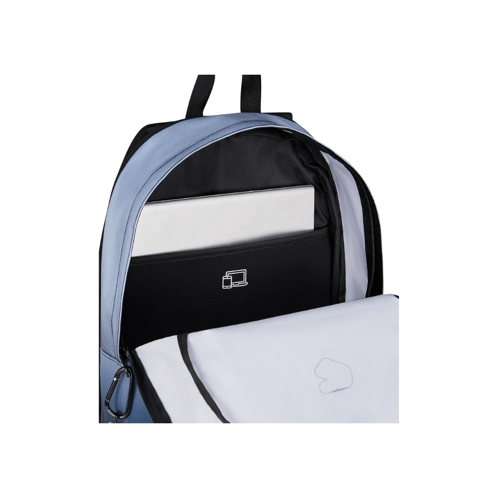 Seven Zaino Scuola Round Shade Tech Celeste 29L – Tecnologia, comfort e stile per scuola e tempo libero