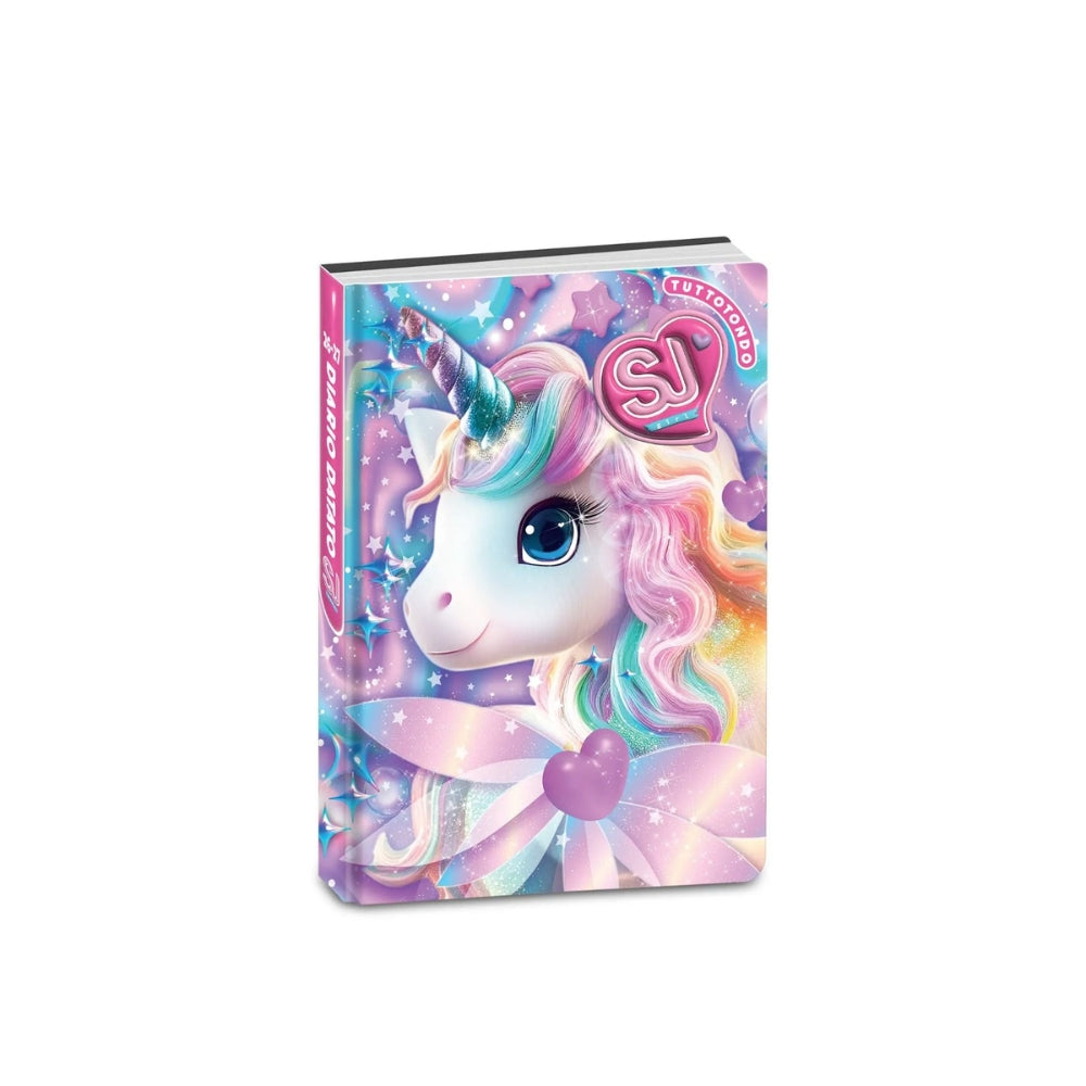 Diario Scuola SJ Gang Animali Girl Agenda Datata 10 Mesi con Segnalibro e Sticker Grafica Assortita
