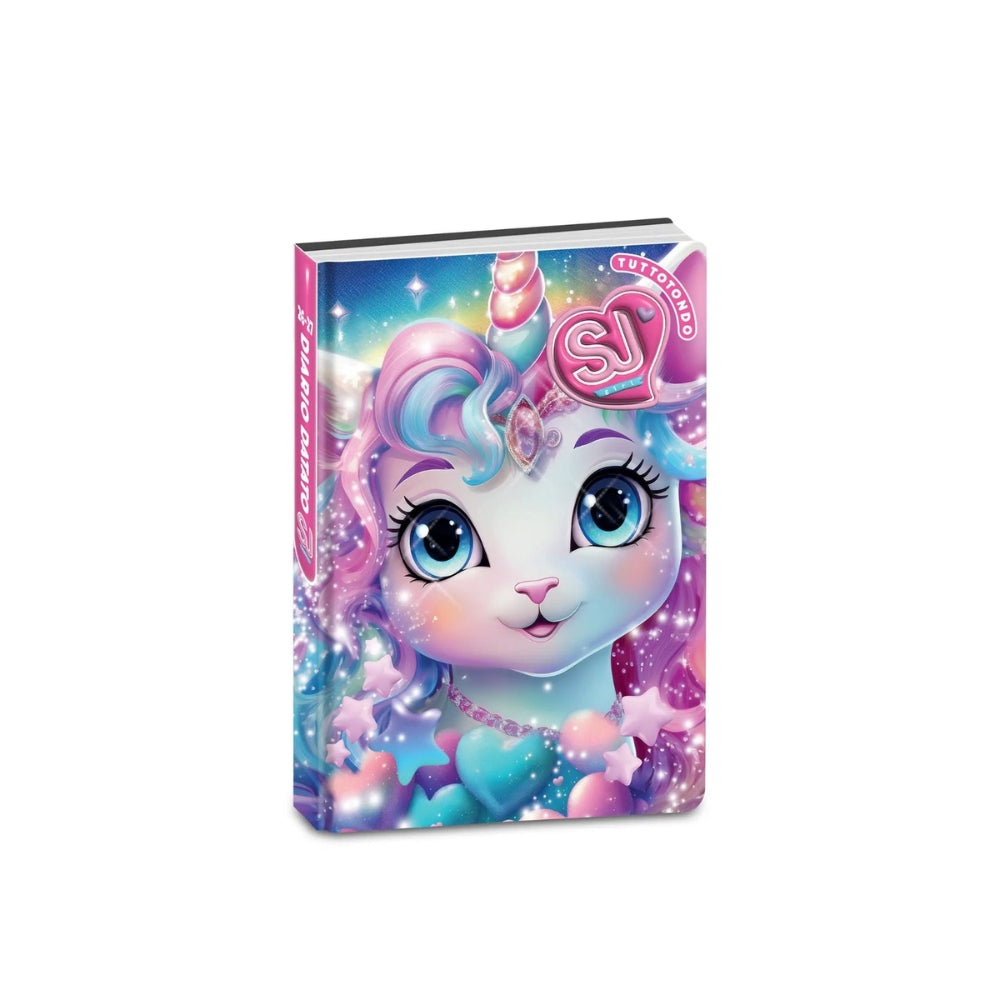Diario Scuola SJ Gang Animali Girl Agenda Datata 10 Mesi con Segnalibro e Sticker Grafica Assortita