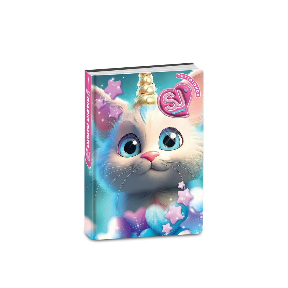 Diario Scuola SJ Gang Animali Girl Agenda Datata 10 Mesi con Segnalibro e Sticker Grafica Assortita